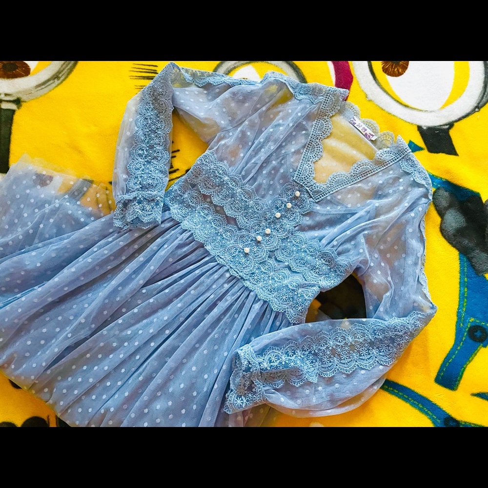 NEW Vintage Ball Lace Long Dress